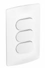 Conjunto 3 interruptor simples 10a 2x4 branco 663102 nereya - pial