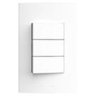 Conjunto 3 Interruptores Paralelos 10A 250V com Placa 4x2 Inova Pro Alumbra