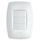 Conjunto 3 Interruptores Simples 10a 250 Volts Elegance - 2254 - Fame Interrup.simples 10a-250v Elegance Conjunto 3 Interruptores Simples 10a 250 Volts Elegance - 2254 - Fame Interrup.simples 10a-250v Elegance