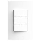 Conjunto 3 Interruptores Simples 10A 250V com Placa 4x2 Inova Pro Alumbra