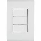 Conjunto 3 Interruptores Simples 10A Liz Tramontina Conjunto 3 Interruptores Simples 10A Liz Tramontina