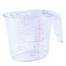 Conjunto 3 Jarras Medidoras Com Alça 250ml, 500ml e 1 Litro Conjunto 3 Jarras Medidoras Com Alça 250ml, 500ml e 1 Litro