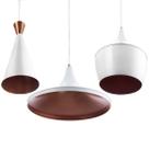 Conjunto 3 Lustres Pendente Tom Dixon Aluminio Branco