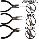 Conjunto 3 Mini Alicates 45'' Preto