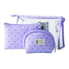 Conjunto 3 Necessaires Viagem Organiza Bolsa Xng633
