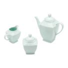 Conjunto 3 PÇS p/ Café de Porcelana Heart Verde Lyor