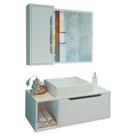 Conjunto 3 Peças Para Banheiro Bn3600x44x45 Branco Conjunto 3 Peças Para Banheiro Bn3600x44x45 Branco