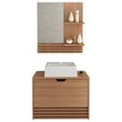 Conjunto 3 Peças Para Banheiro BN3630X13X14 Amendoa Tecno Mobili