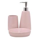 Conjunto 3 Peças Para Banheiro Pale Pink Mimo Style