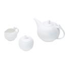 Conjunto 3 Pecas para Café de Porcelana Birds Branco Conjunto 3 Pecas para Café de Porcelana Birds Branco