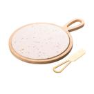 Conjunto 3 pecas para queijo terrazo 20x28x1,5cm lyor Conjunto 3 pecas para queijo terrazo 20x28x1,5cm lyor