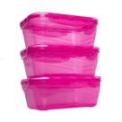 Conjunto 3 Potes 1,5L Herméticos Lp House