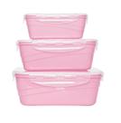 Conjunto 3 Potes 500ml-1l-1,5l Vedação Lp House