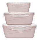 Conjunto 3 Potes 500ml-1l-1,5l Vedação Lp House
