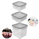 Conjunto 3 Potes Herméticos Tampa Click Mantimento Lancheiras Cozinha - KTE 014 Ou Conjunto 3 Potes Herméticos Tampa Click Mantimento Lancheiras Cozinha - KTE 014 Ou