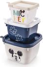 Conjunto 3 Potes Mickey Baby - Plasutil