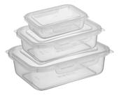 Conjunto 3 Potes Transparente P/ Alimentos Com Trava Atóxico