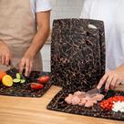 Conjunto 3 Tábuas Corte Cozinha Picar Carne Frango Legumes Frutas