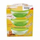 Conjunto 3 Tigela Pote Sempre Redonda Com Tampa 500ml Nadir