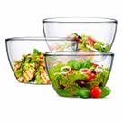 Conjunto 3 Tigelas de Vidro Gourmet Tropical para Mesa e Servir