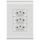 Conjunto 3 Tomadas 10A - Tramontina Liz - 57170079 Conjunto 3 Tomadas 10A - Tramontina Liz - 57170079