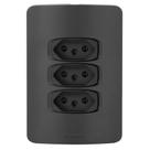 Conjunto 3 Tomadas 20A - Alumbra Gracia Black Maxx - Gbmx009 Conjunto 3 Tomadas 20A - Alumbra Gracia Black Maxx - Gbmx009