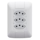 Conjunto 3 Tomadas 2P + T 10A/250V Branco Aria - Tramontina 4748