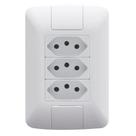 Conjunto 3 Tomadas 2P + T 10A/250V Branco Aria - Tramontina-4748