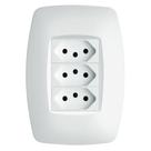 Conjunto 3 Tomadas 2p+t 20a 250 Volts Elegance - 3129 - Fame Cj3 Tomadas 2p+t 20a-250v Elegance Fame