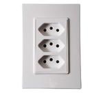 Conjunto 3 Tomadas Ilumi Vivaz 20A Separadas Monobloco Conjunto 3 Tomadas Ilumi Vivaz 20A Separadas Monobloco