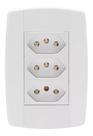 Conjunto 3 tomadas Monobloco 10A 250V Fácil e Rápida Instalação Ilumi Conjunto 3 tomadas Monobloco 10A 250V Fácil e Rápida Instalação Ilumi