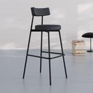 Conjunto 4 Banquetas Altas Stout Corriente Est.Preta