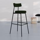 Conjunto 4 Banquetas Altas Stout Tecido Sintético Est.Preta