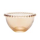 Conjunto 4 Bowls Cristal Pearl Ambar 14x8cm Conjunto 4 Bowls Cristal Pearl Ambar 14x8cm