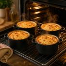 Conjunto 4 Caçarolas Cocotte Cerâmica 310ml Com Alça Forno