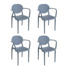 Conjunto 4 Cadeiras com Braço Slick