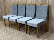 Conjunto 4 Cadeiras de Jantar Bege 07 Virgínia Conjunto 4 Cadeiras de Jantar Bege 07 Virgínia