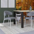 Conjunto 4 Cadeiras de Jantar Bless Lautrec Est.Branca Conjunto 4 Cadeiras de Jantar Bless Lautrec Est.Branca