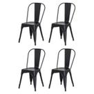 Conjunto 4 Cadeiras Iron Fosca Móveis Preto