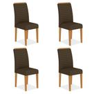 Conjunto 4 Cadeiras Lisboa Cinamomo/ Marrom