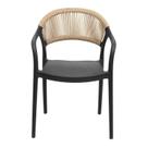 Conjunto 4 Cadeiras para Jardim com Assento Fixo Juna