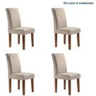 Conjunto 4 Cadeiras para Sala de Jantar Estrutura MDF Chocolate Cinza Espanha Conjunto 4 Cadeiras para Sala de Jantar Estrutura MDF Chocolate Cinza Espanha