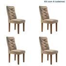 Conjunto 4 Cadeiras para Sala de Jantar Germany