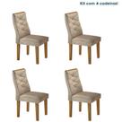 Conjunto 4 Cadeiras para Sala de Jantar Germany