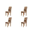 Conjunto 4 Cadeiras Para Sala De Jantar Imbuia