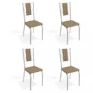 Conjunto 4 Cadeiras para Sala de Jantar Lisboa Metal