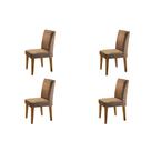 Conjunto 4 Cadeiras Para Sala De Jantar Lunara Imbuia Conjunto 4 Cadeiras Para Sala De Jantar Lunara Imbuia