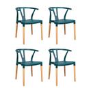 Conjunto 4 Cadeiras Polipropileno Wishbone Yescasa