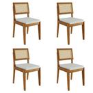 Conjunto 4 Cadeiras Rainha em Madeira Maciça