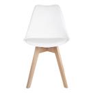 Conjunto 4 cadeiras saarinen base wood desm